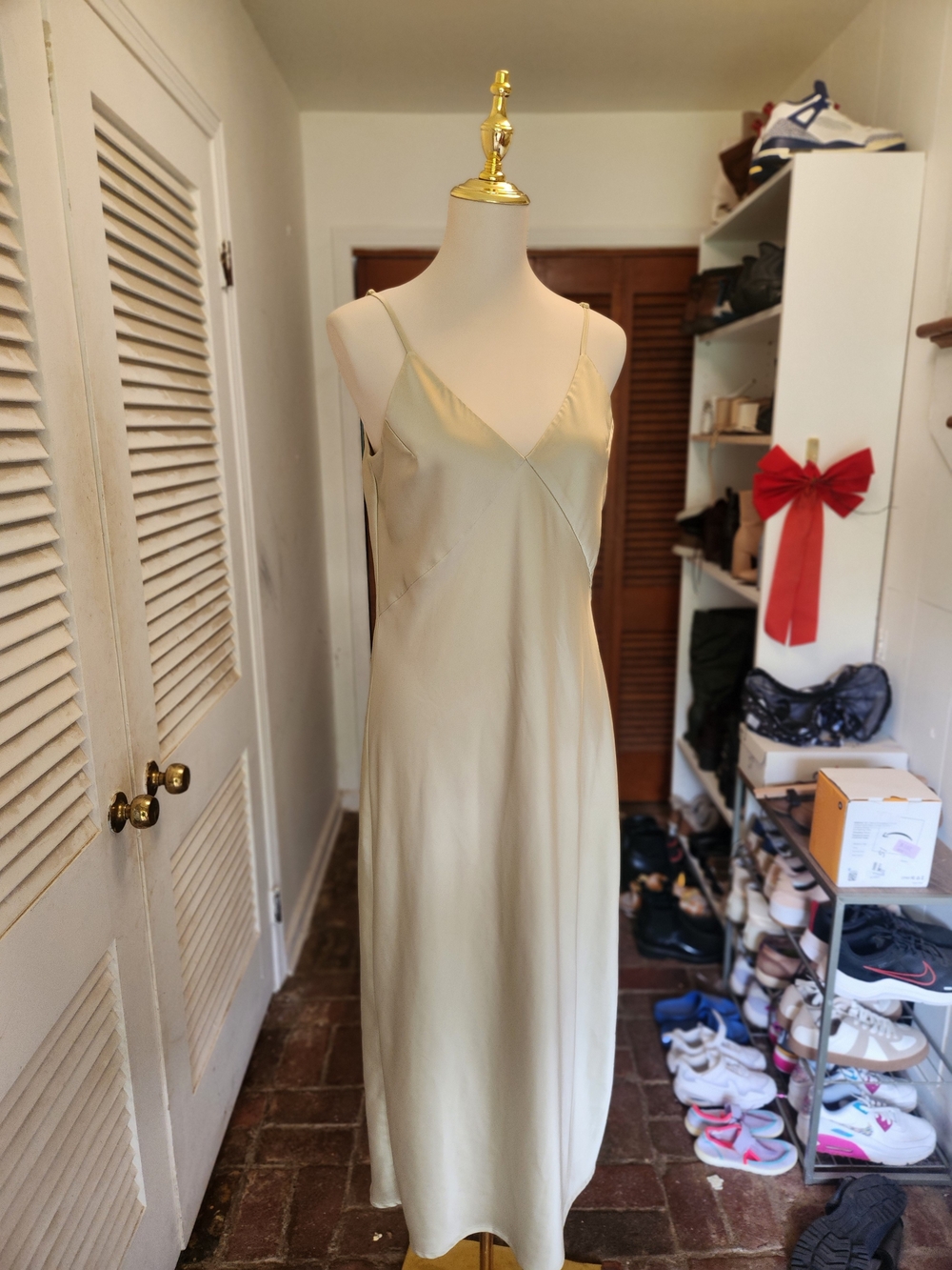 a new day Cream Slip Maxi Dress - Picture 3 of 10